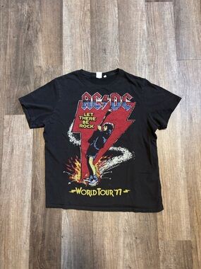 Junk Food AC/DC World Tour ‘77 Graphic Tee Shirt